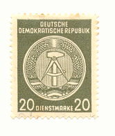 German Democratic Republic Official Stamp 022a Uncancelled