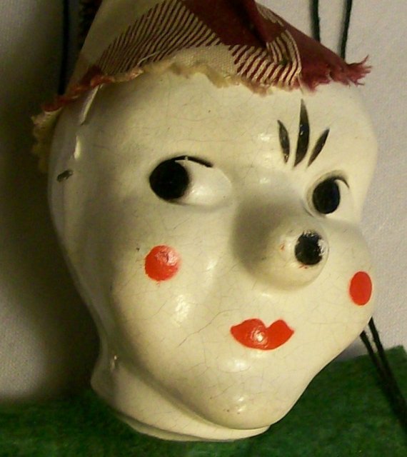 Peter Puppet Clown Marionette Circa 1950's