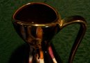Jasba Keramik West German Handled Ceramic Vase/Pitcher Brown/Multiocolor