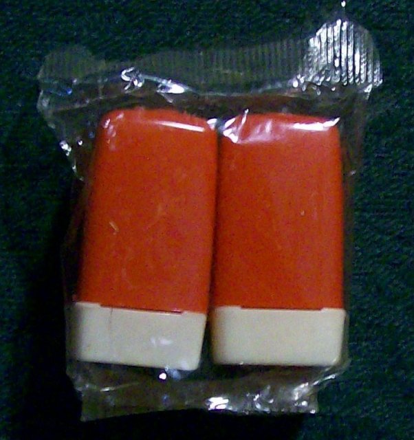 Echo Bar & Grill Advertising Salt & Pepper Plastic Shakers NOS New York