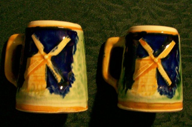 S&P: Figural Steins with Windmills