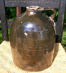 Stoneware Jug: 1800's Hand-Thrown