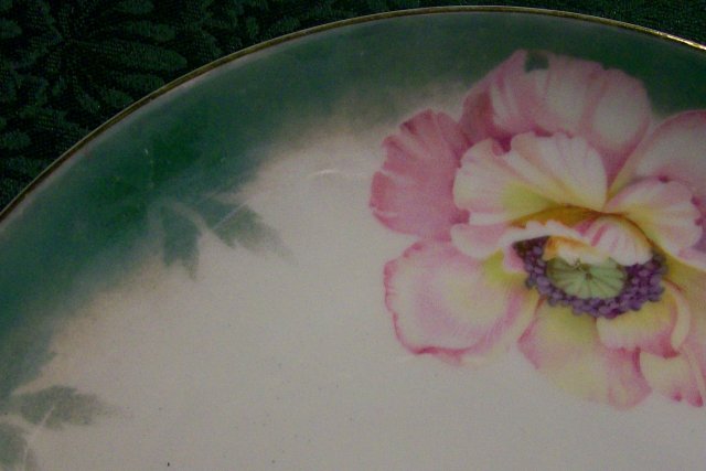Kloster Vessra German Plate: Pink Poppies