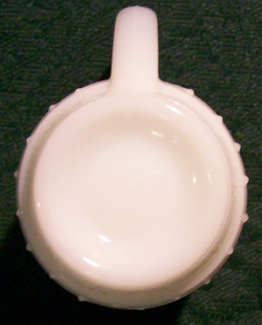 Opal/ Milk Glass Barrel Toothpick/ Mini Mug Ca. 1900