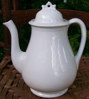 English White Ironstone Teapot: William Taylor Ca. 1860