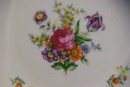 Occupied Japan Porcelain Serving Bowl Dresden-Style Florals 9
