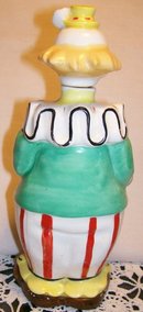 Clown w/Lantern Figural Ceramic Liquor Decanter 1950's Bar-Ware 8