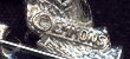 Emmons Leaf Brooch/Pin Rhodium-Plated Openwork 1950's-60's