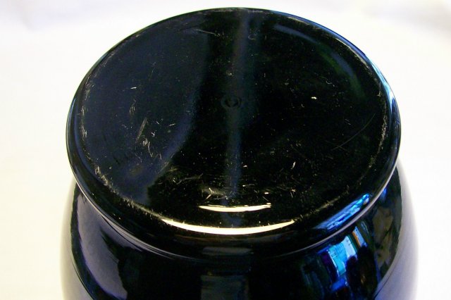 Black Amethyst Glass Vase 1930's-50's 7.25