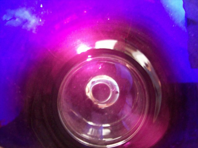 Black Amethyst Glass Vase 1930's-50's 7.25