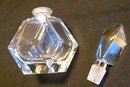 Clear Cut Crystal Perfume with Ground Stopper