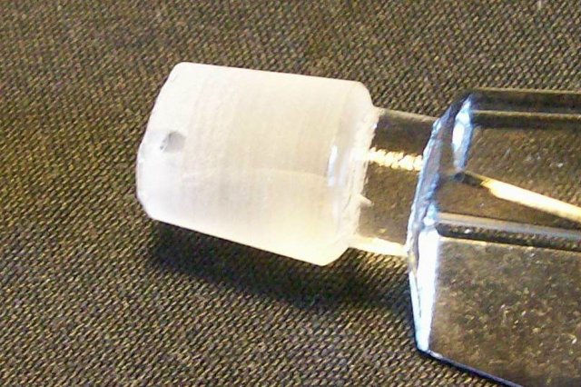 Clear Cut Crystal Perfume with Ground Stopper