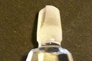 Cut Crystal Perfume Bottle with Faceted Stopper Clear 5.5