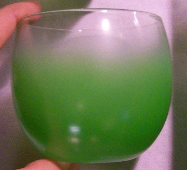 West Virginia Specialty Glass Green Blendo Beverage Set 1950s