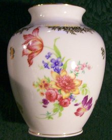 Plankenhammer Dresden-style Bavarian Ceramic Vase Multicolor 5 7/8