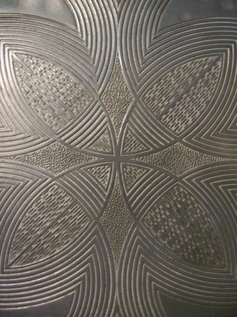 Canterbury Arts Hand-Wrought Aluminum Tray Celtic Knot 1950s 9.5