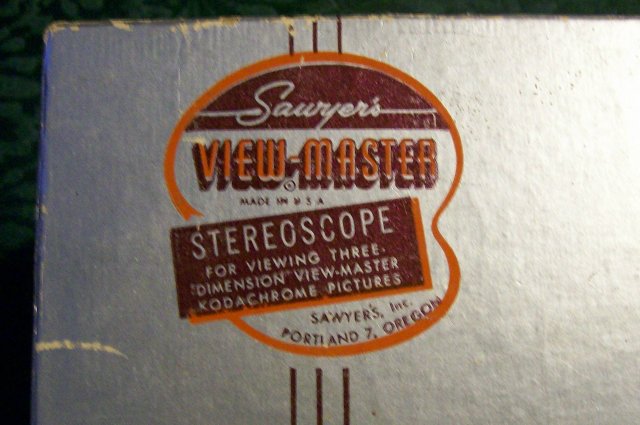 1940s Sawyer Deluxe Viewmaster Viewer in Box w/Extras Black Bakelite