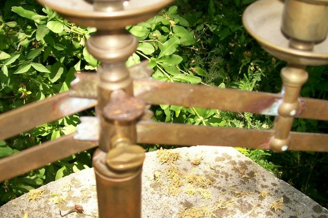 Brass Altar Candelabra/Candleholder Ca. 1880's