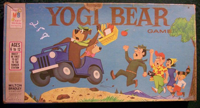 Milton Bradley Yogi Bear Board Game 1971 Complete
