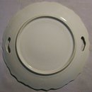 Antique Cake Plate with Lily-of-the-valley/Violet: Cut-out Handles