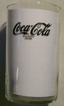 Coca-Cola Advertising Glass Tumbler Broadway Kino/Landstuhl Germany 4