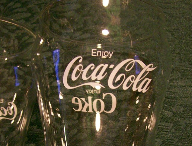 Coca-Cola Glass Tumbler Set of 4: Soda Fountain 1950's-60's