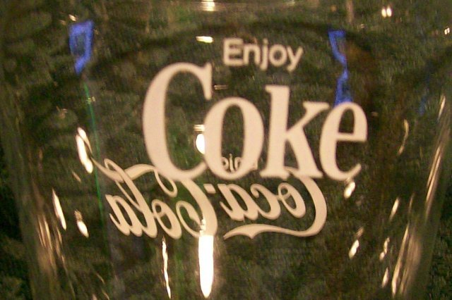 Coca-Cola Glass Tumbler Set of 4: Soda Fountain 1950's-60's