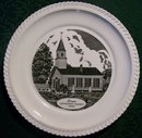 Berea Lutheran Church Pennsylvania Ceramic Plate Harker Pottery 1940s-50s