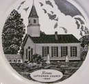 Berea Lutheran Church Pennsylvania Ceramic Plate Harker Pottery 1940s-50s