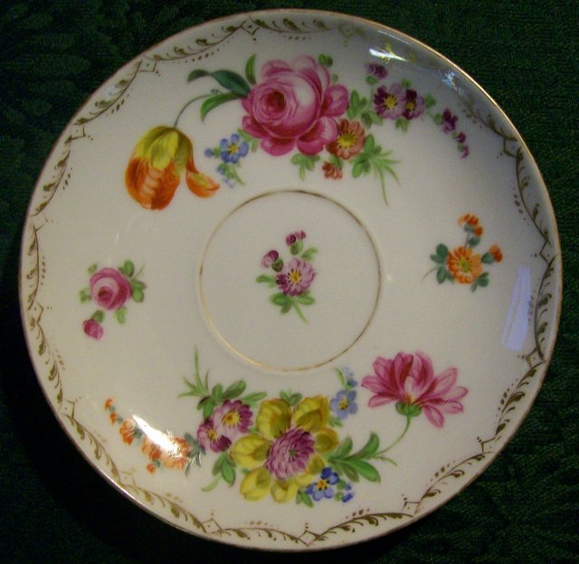 Richard Klemm Dresden Saucer: Hand-Painted