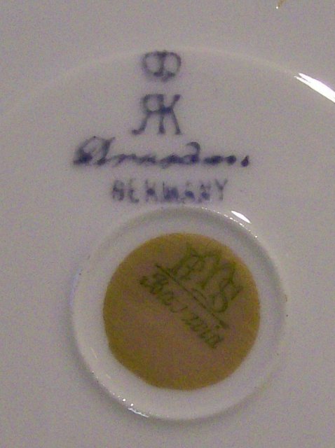 Richard Klemm Dresden Saucer: Hand-Painted