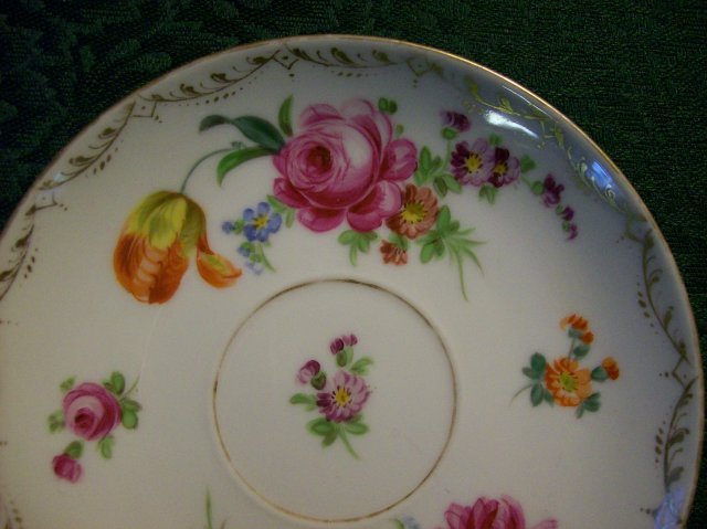Richard Klemm Dresden Saucer: Hand-Painted