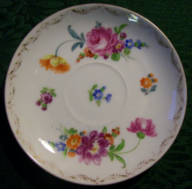 Richard Klemm Dresden Saucer: Hand-Painted