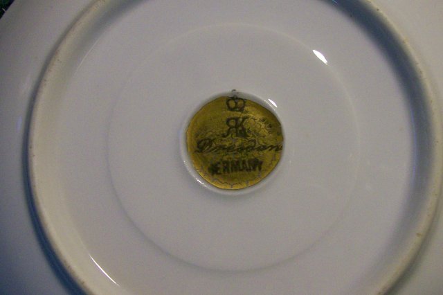Richard Klemm Dresden Saucer: Hand-Painted