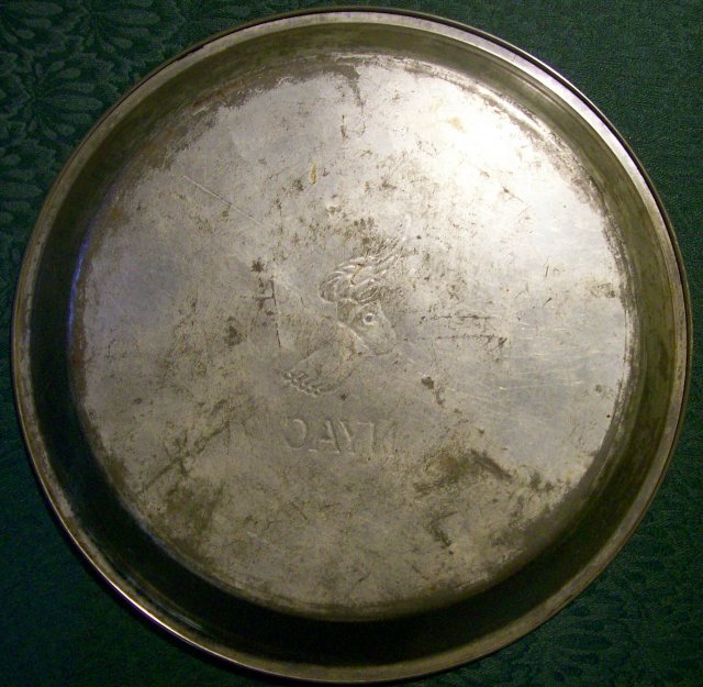 New York Athletic Club Steel Pie Pan 1930s-50s Central Park Sports Restaurant