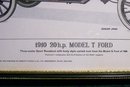Framed Antique Auto Limited Edition Print: Ford Model T