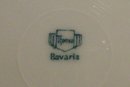 Bavarian Plate Set: Hand-Painted Roses & Luster