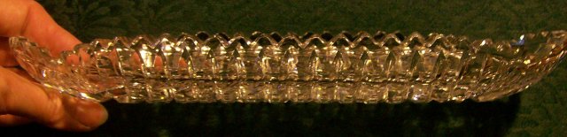 Brilliant Cut Glass Celery Tray Ca. 1900