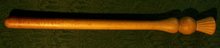 Victorian Wooden Truncheon/Baton with Thistle Decoration