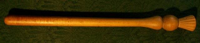 Victorian Wooden Truncheon/Baton with Thistle Decoration