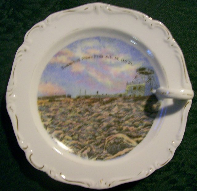 Pikes Peak Souvenir Ceramic Lemon Dish Occupied Japan 1945-52