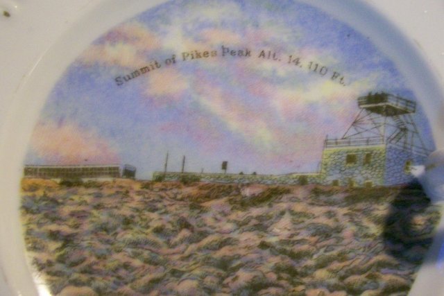 Pikes Peak Souvenir Ceramic Lemon Dish Occupied Japan 1945-52