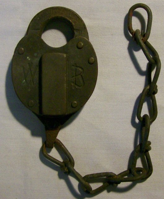 Bronze Padlock with Chain: Wilson Bohannan