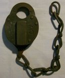Bronze Padlock with Chain: Wilson Bohannan