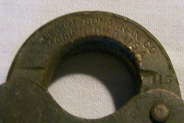 Bronze Padlock with Chain: Wilson Bohannan