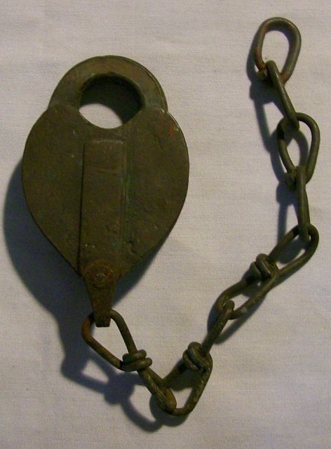 Bronze Padlock with Chain: Wilson Bohannan