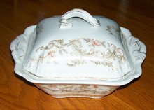 Royal Vitreous Ceramic Covered Butter Dish Maddock & Sons England 1880-96
