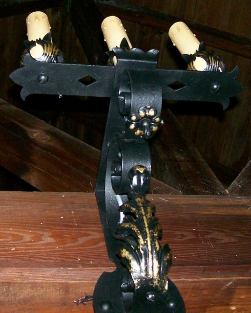 Wrought Iron Sconce Set of 3: Early 1900's