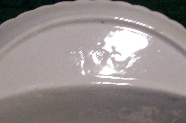 Aesthetic Brown Transfer Ceramic Bone Dish Enamel Trim 1870's-90's