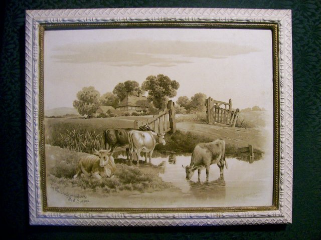 Albert Bowers Framed Print Pair: Late 1800's